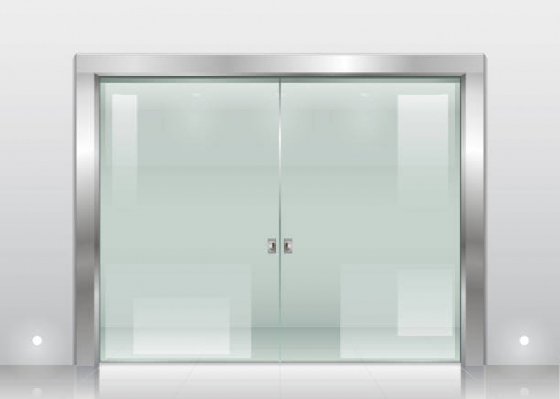 Porta de Alumínio com Vidro Valor Morumbi - Porta de Alumínio Preto com Vidro