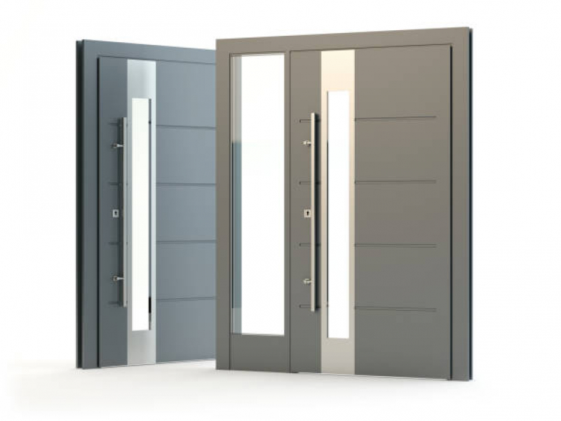 Preço de Portas Pivotante Alumínio Consolação - Portas e Janelas de Alumínio