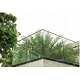 corrimão de vidro para escada externa valor Juquitiba