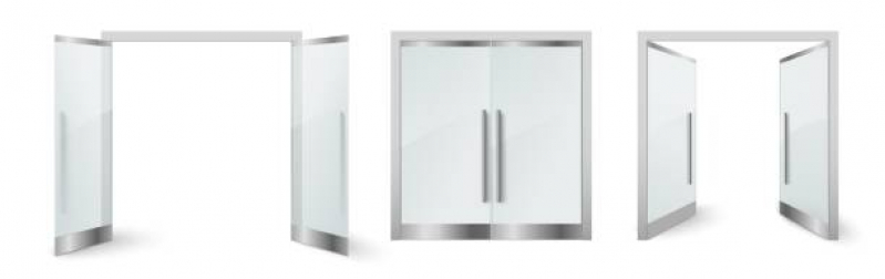 Valor de Porta de Alumínio com Vidro para Cozinha Jarinu - Porta Alumínio Branco com Vidro